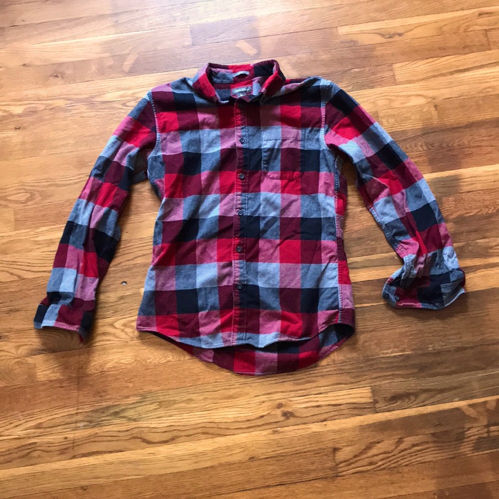 Eddie Bauer Flannel Shirt Slim Fit Medium
